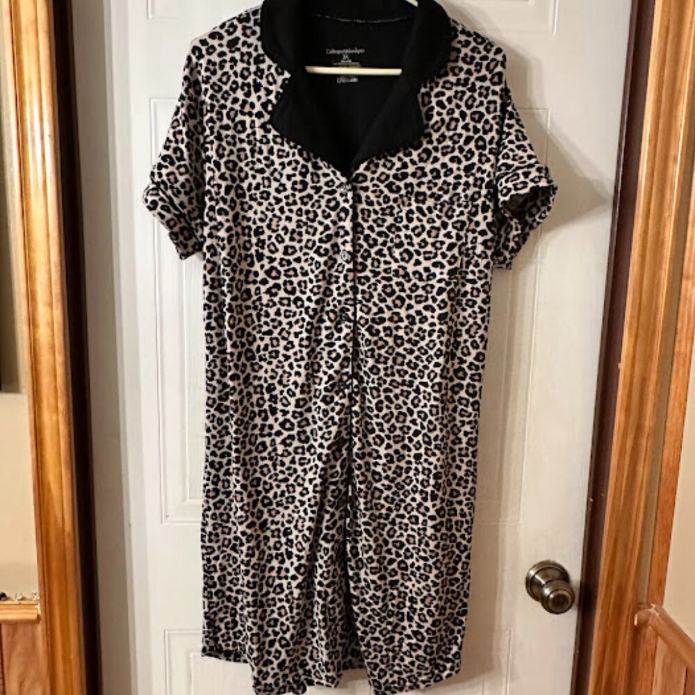 {Plus Size} NWT Catherine Malandrino Night Gown~ Size 3X(1X)~ Animal Print (G17)